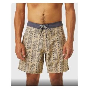 NWOT Urban Outfitters Mahaldo Surf Trunks In Brass  Size 31